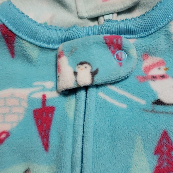 3 pairs of Fleece size 6 month pajamas - Picture 4 of 8